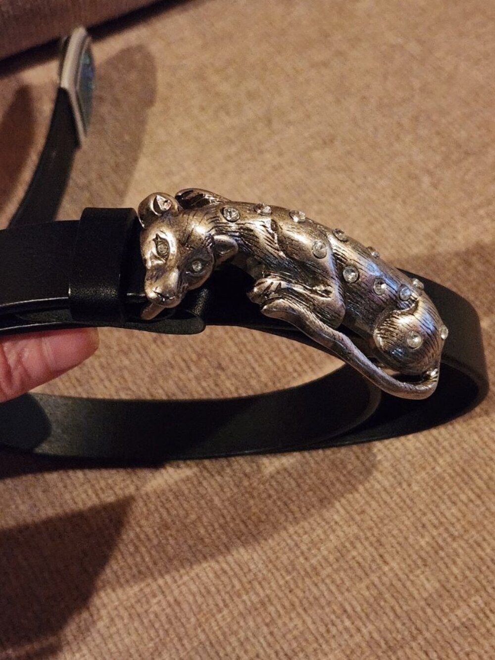 vintage nick and nora leather belt